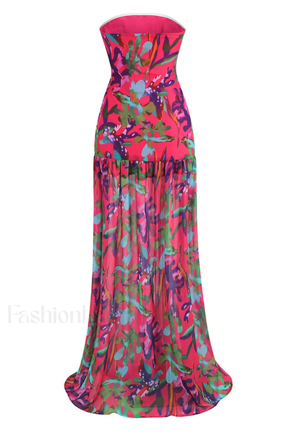 Nicole Silk Stylish Chiffon Midi Dress - Image 28