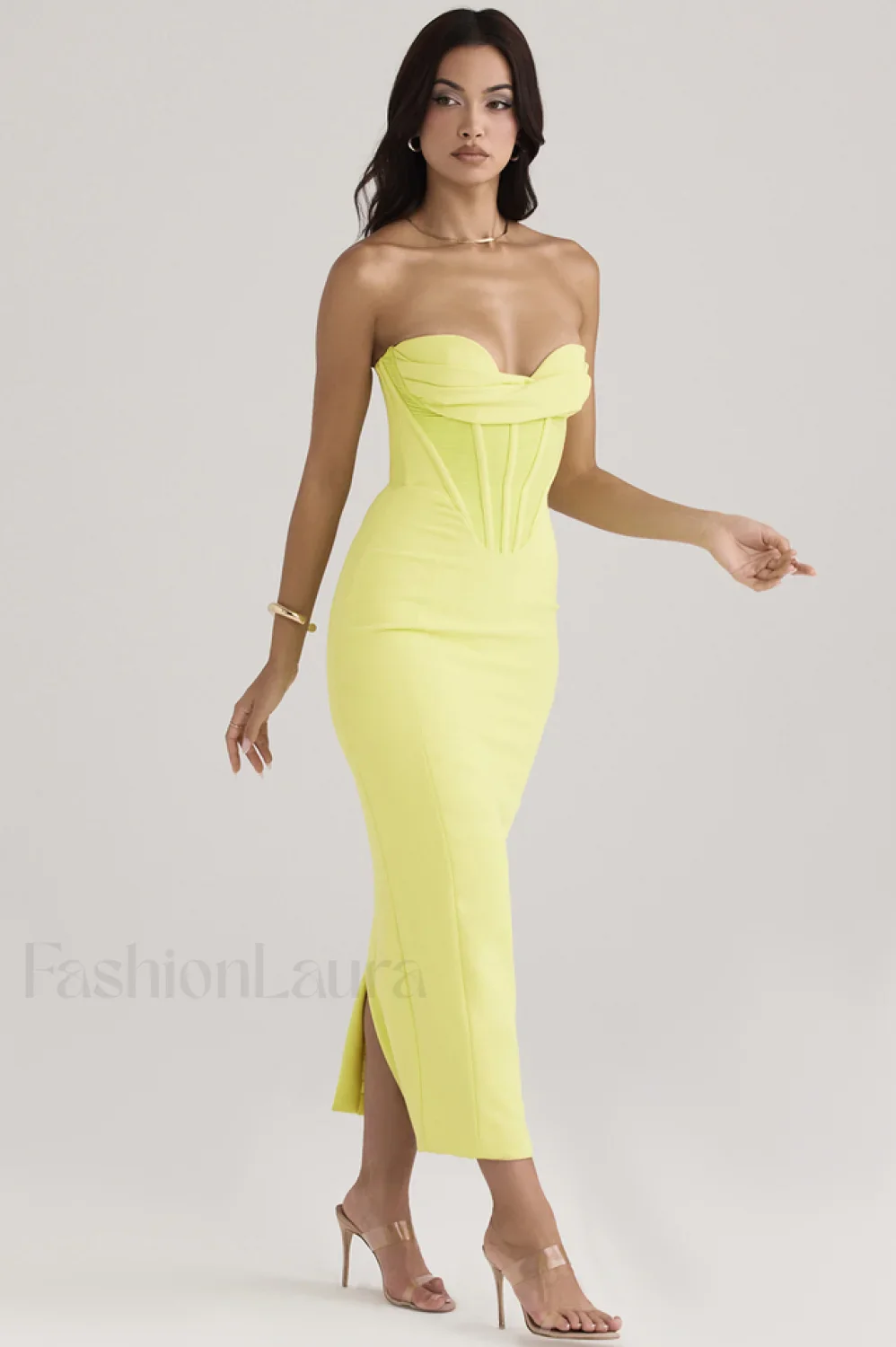 Neon Straptop Stylish Tunic Midi Dress - Image 17