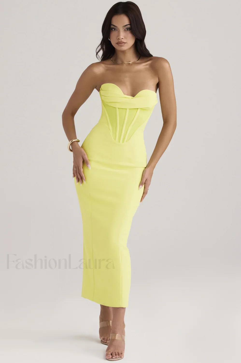 Neon Straptop Stylish Tunic Midi Dress - Image 18