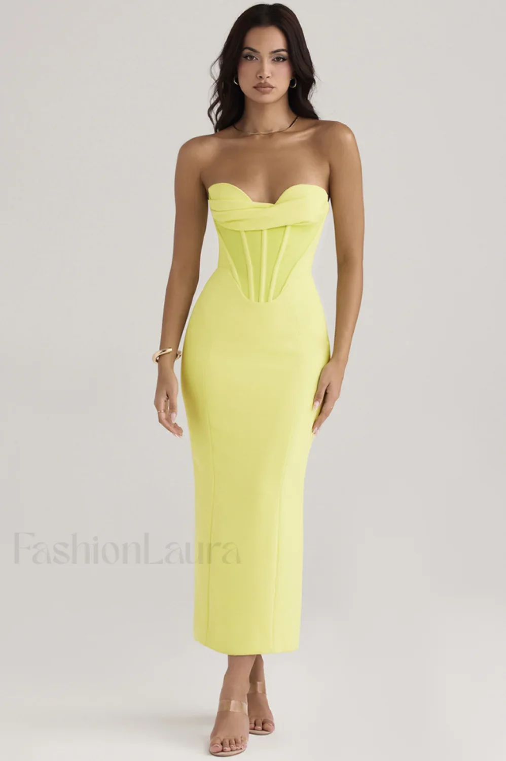 Neon Straptop Stylish Tunic Midi Dress - Image 19