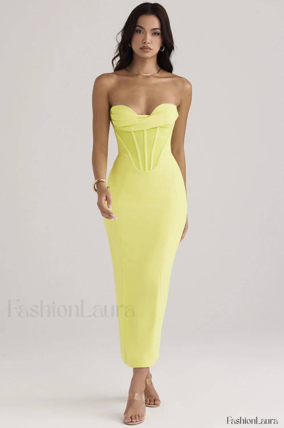 Neon Straptop Stylish Tunic Midi Dress - Image 21