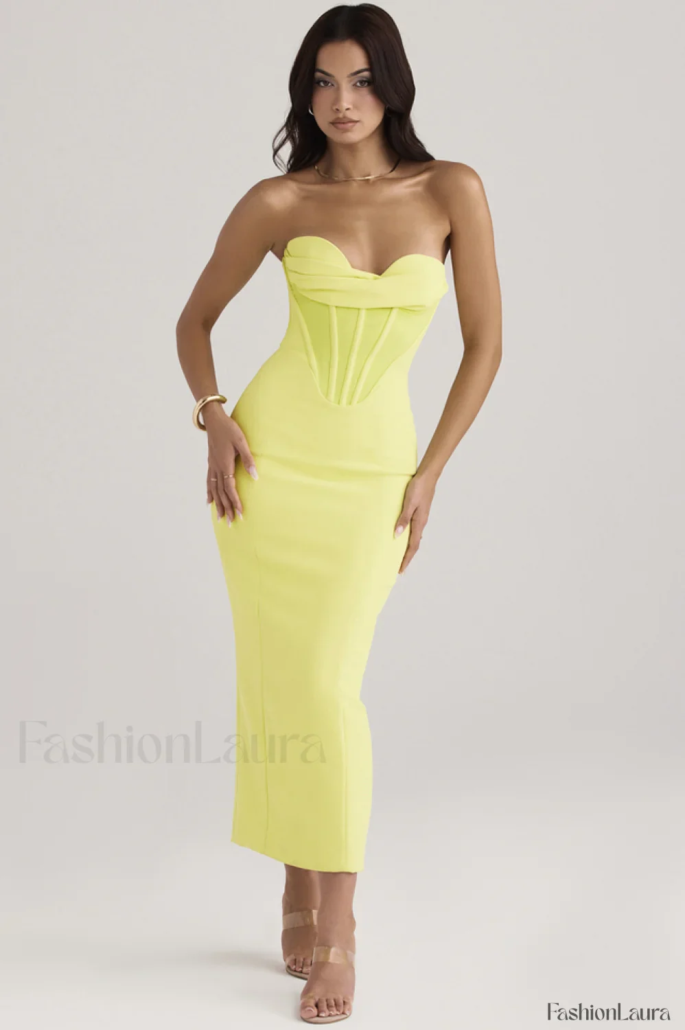 Neon Straptop Stylish Tunic Midi Dress - Image 22