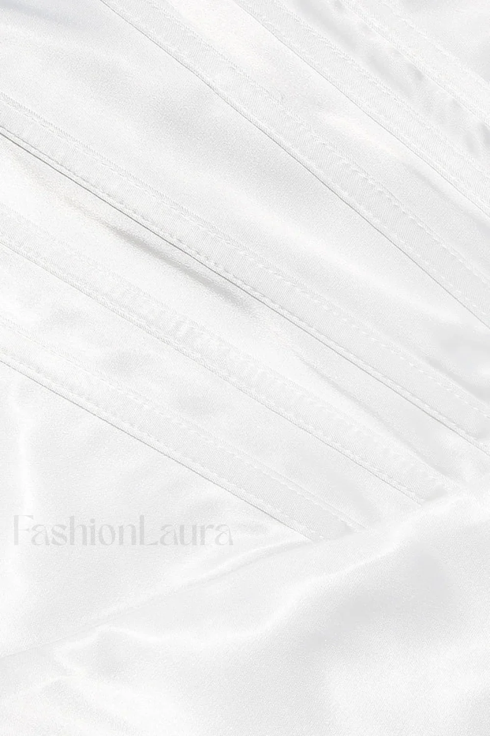 Nalita Vintage Cream Charming Beaded Strapless Dress - Image 19