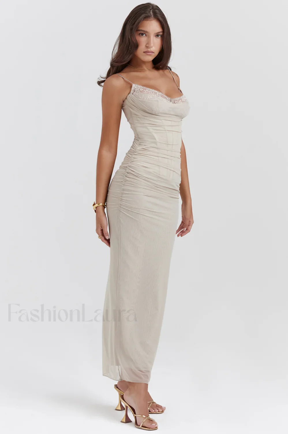 Nalini Sand Stylish Maxi Dress - Image 7