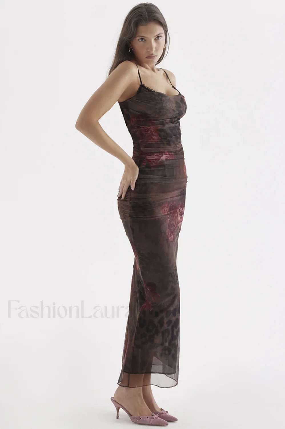Nalini Printed Stylish Midi Dress - Image 4