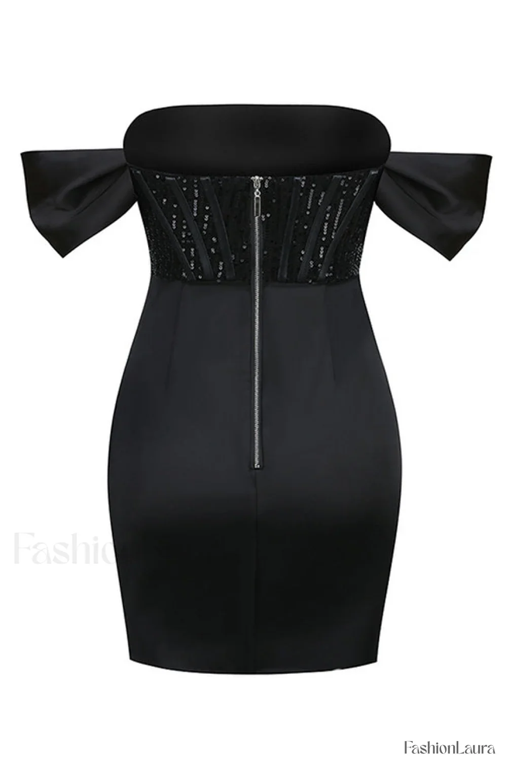 Nadia Off Stylish Shoulder Mini Dress - Image 14