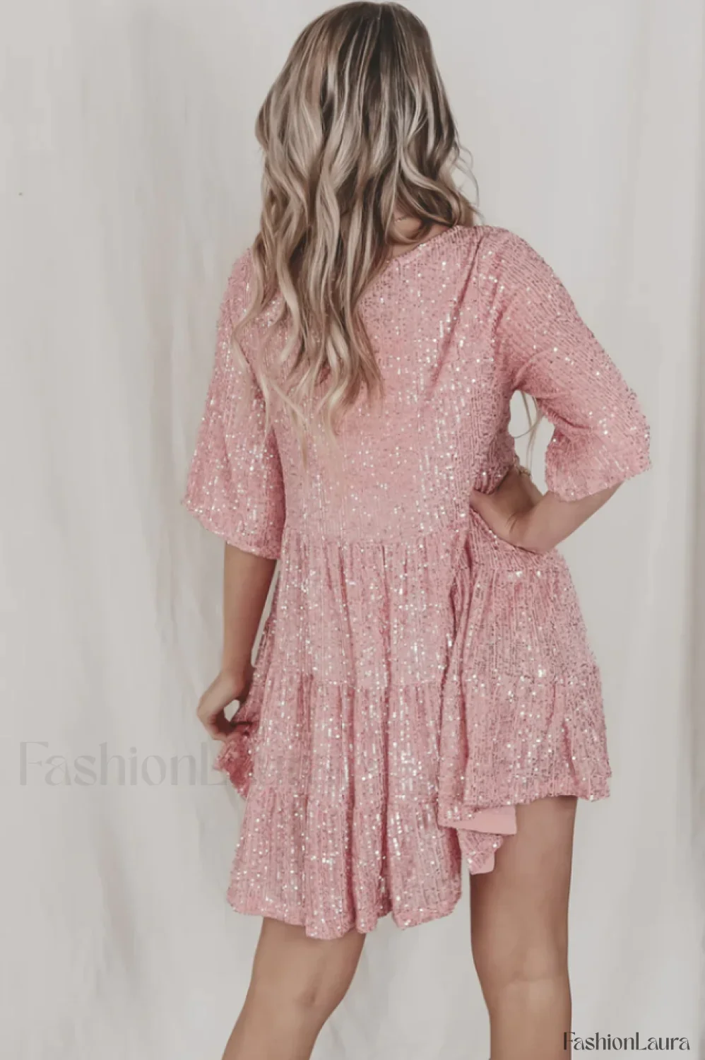 My Queen Sequin Charming Baby Doll Dress - Image 105