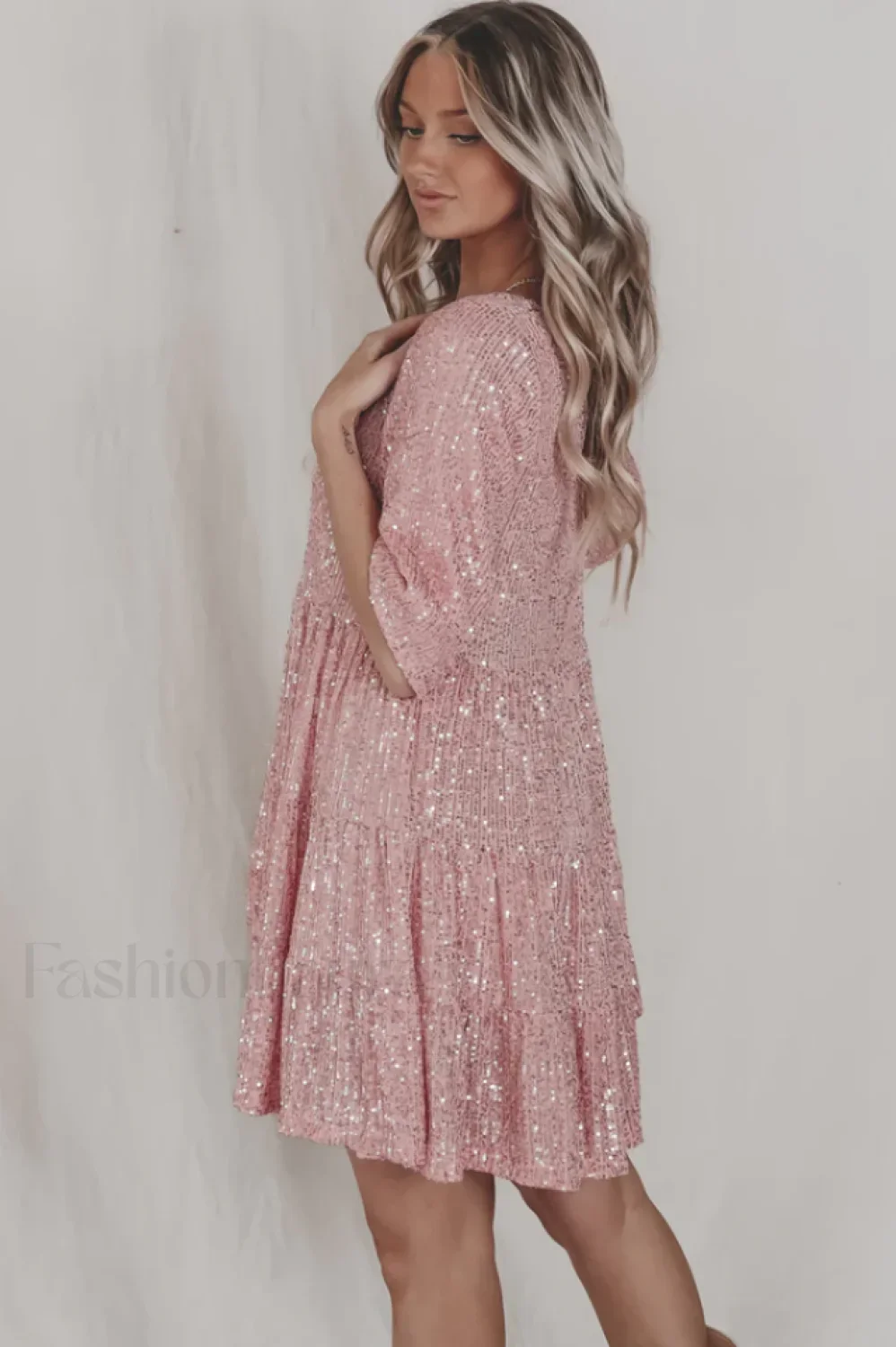 My Queen Sequin Charming Baby Doll Dress - Image 12