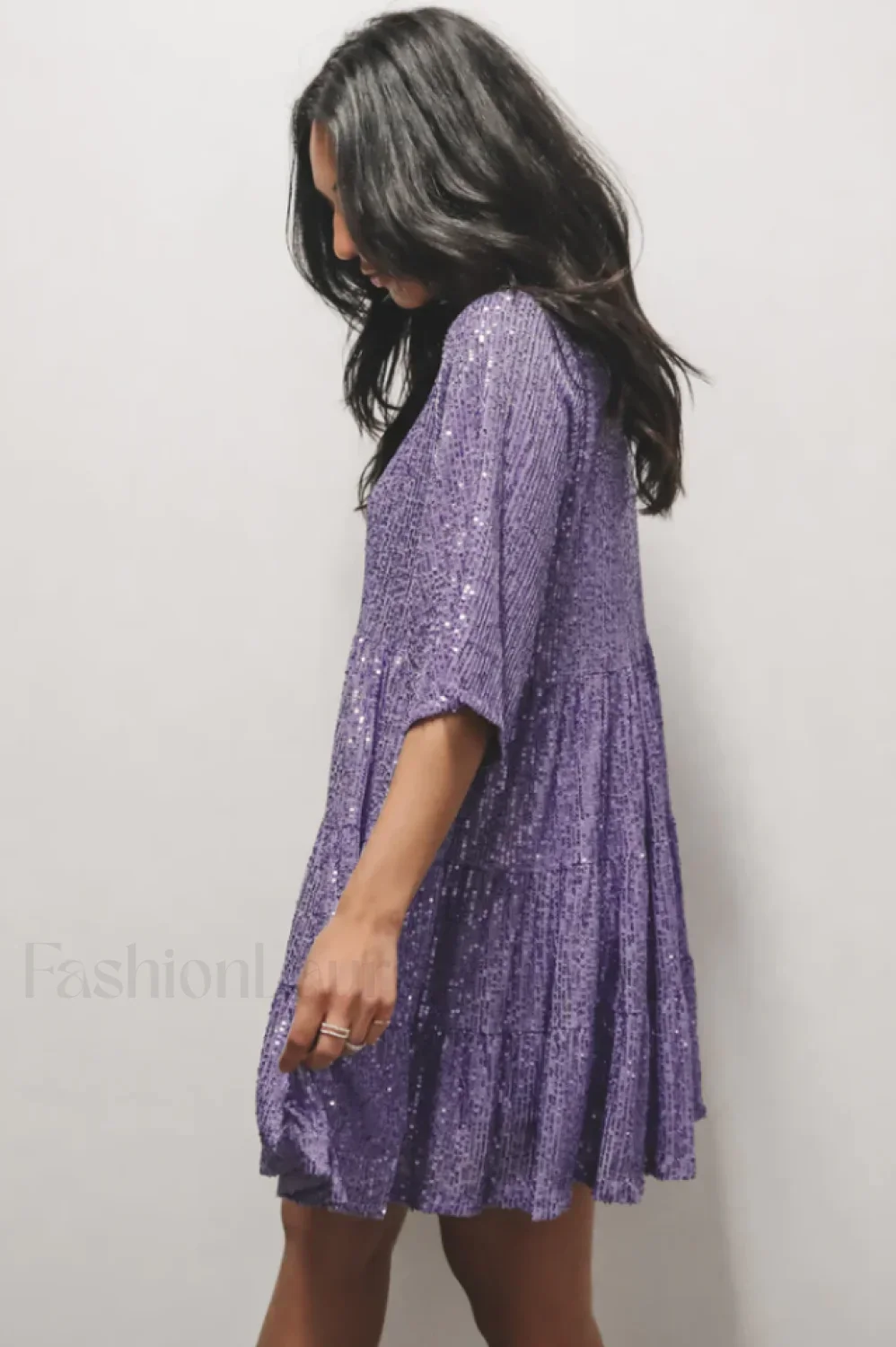 My Queen Sequin Charming Baby Doll Dress - Image 19