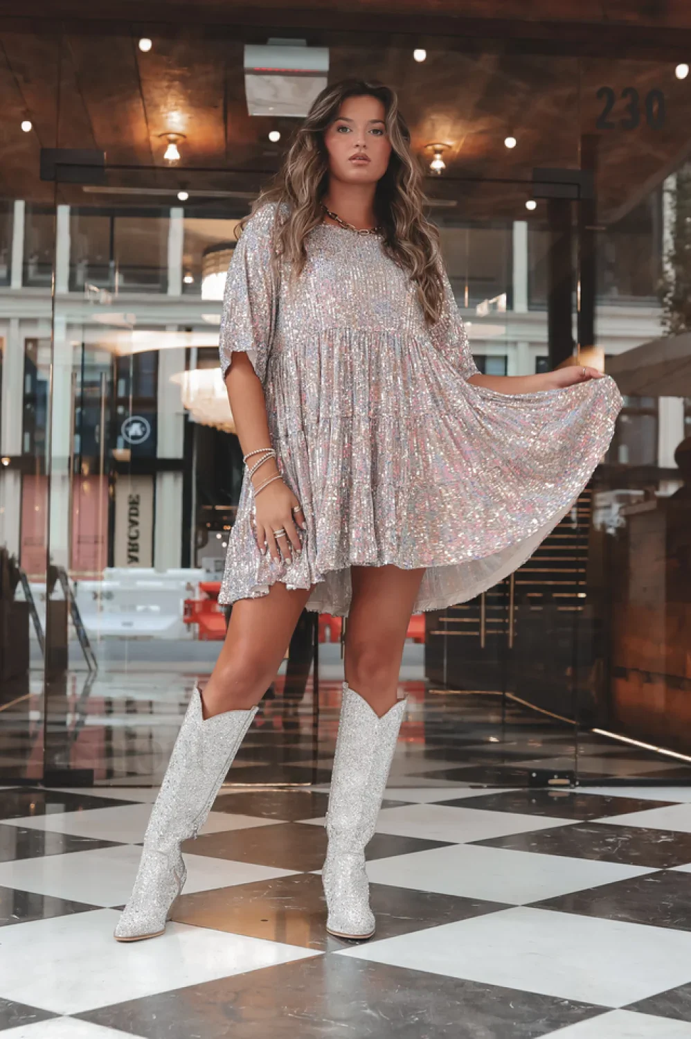 My Queen Sequin Charming Baby Doll Dress - Image 23
