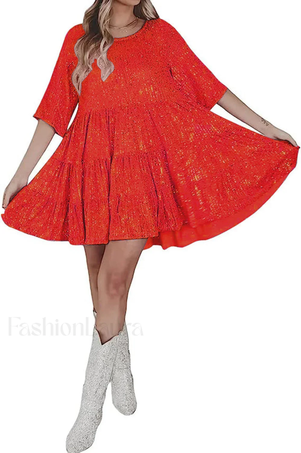 My Queen Sequin Charming Baby Doll Dress - Image 47
