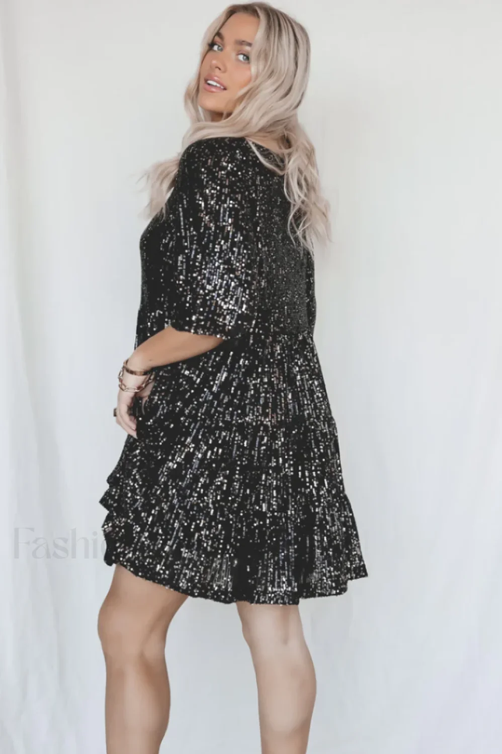 My Queen Sequin Charming Baby Doll Dress - Image 70