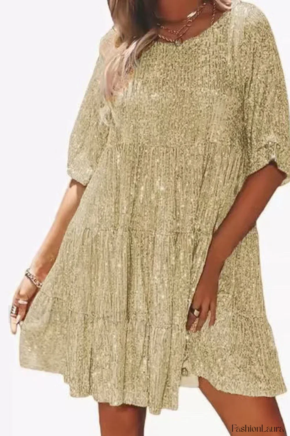 My Queen Sequin Charming Baby Doll Dress - Image 79