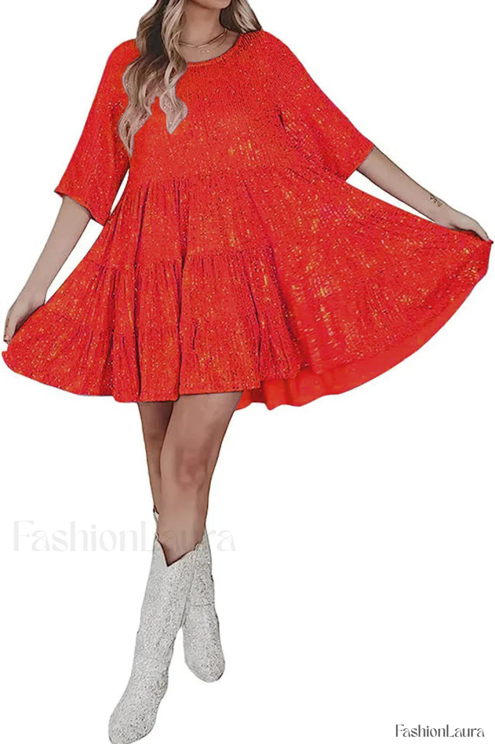 My Queen Sequin Charming Baby Doll Dress - Image 81