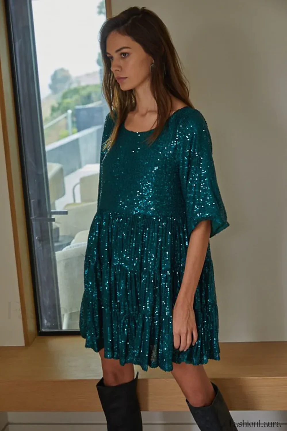 My Queen Sequin Charming Baby Doll Dress - Image 84