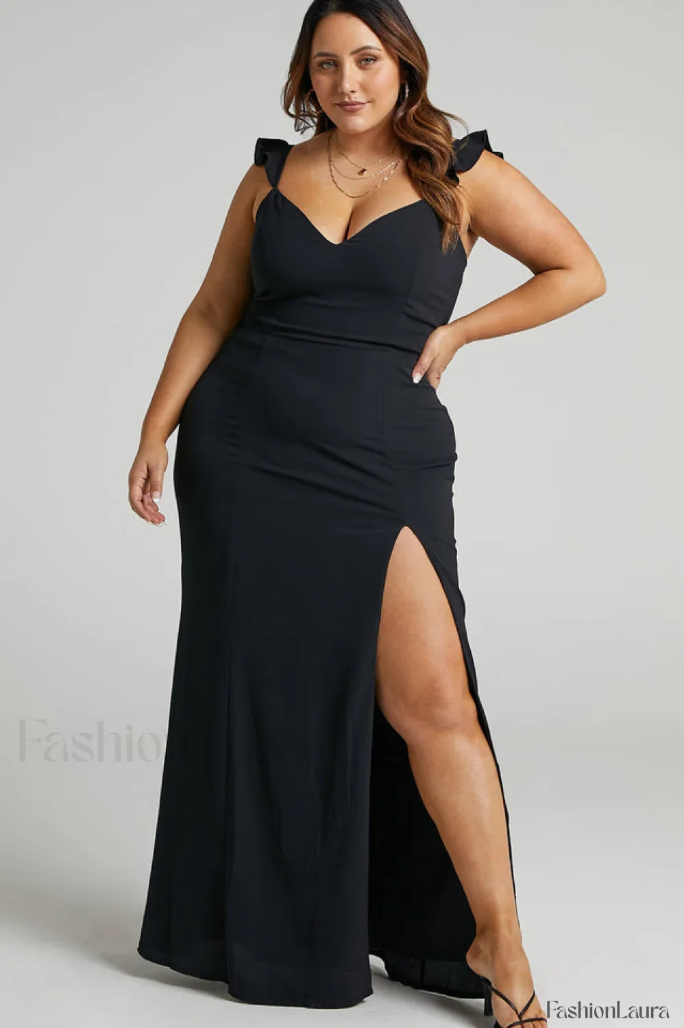 More Than This Charming Ruffle Strap Maxi Dress - Image 63