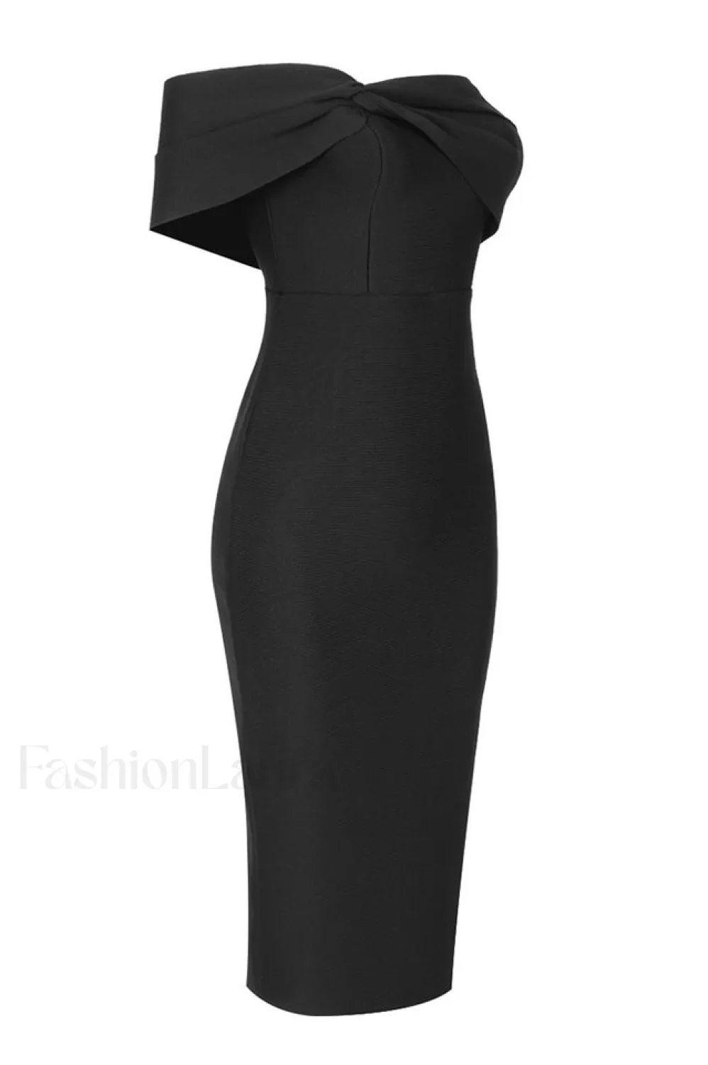 Milla Nova Draped Charming Crepe Midi Dress - Image 11