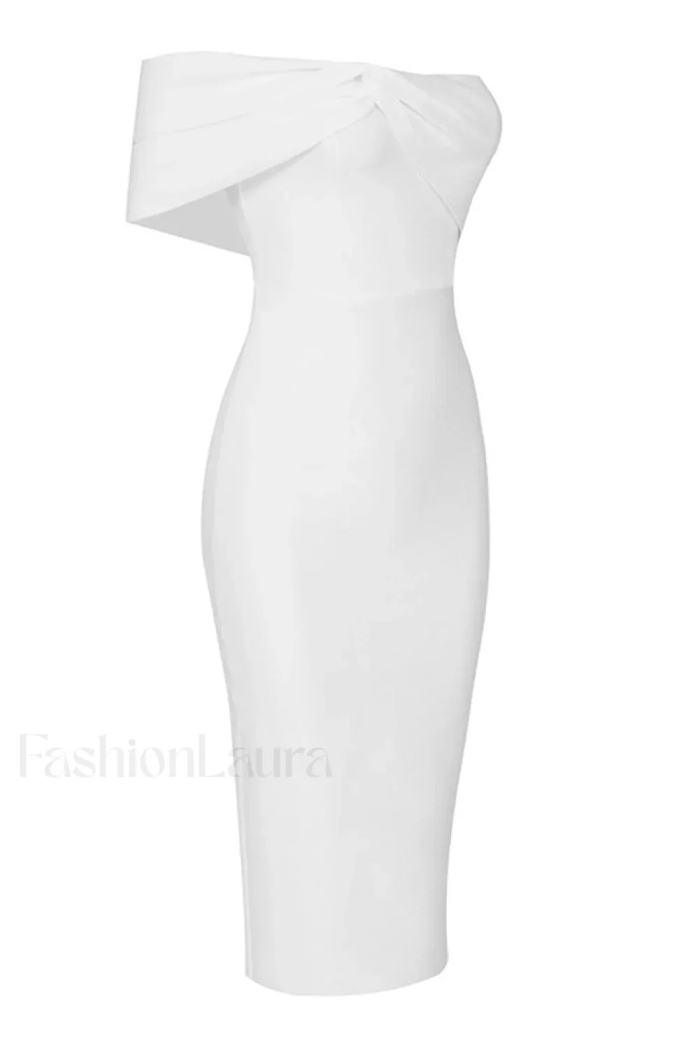 Milla Nova Draped Charming Crepe Midi Dress - Image 17