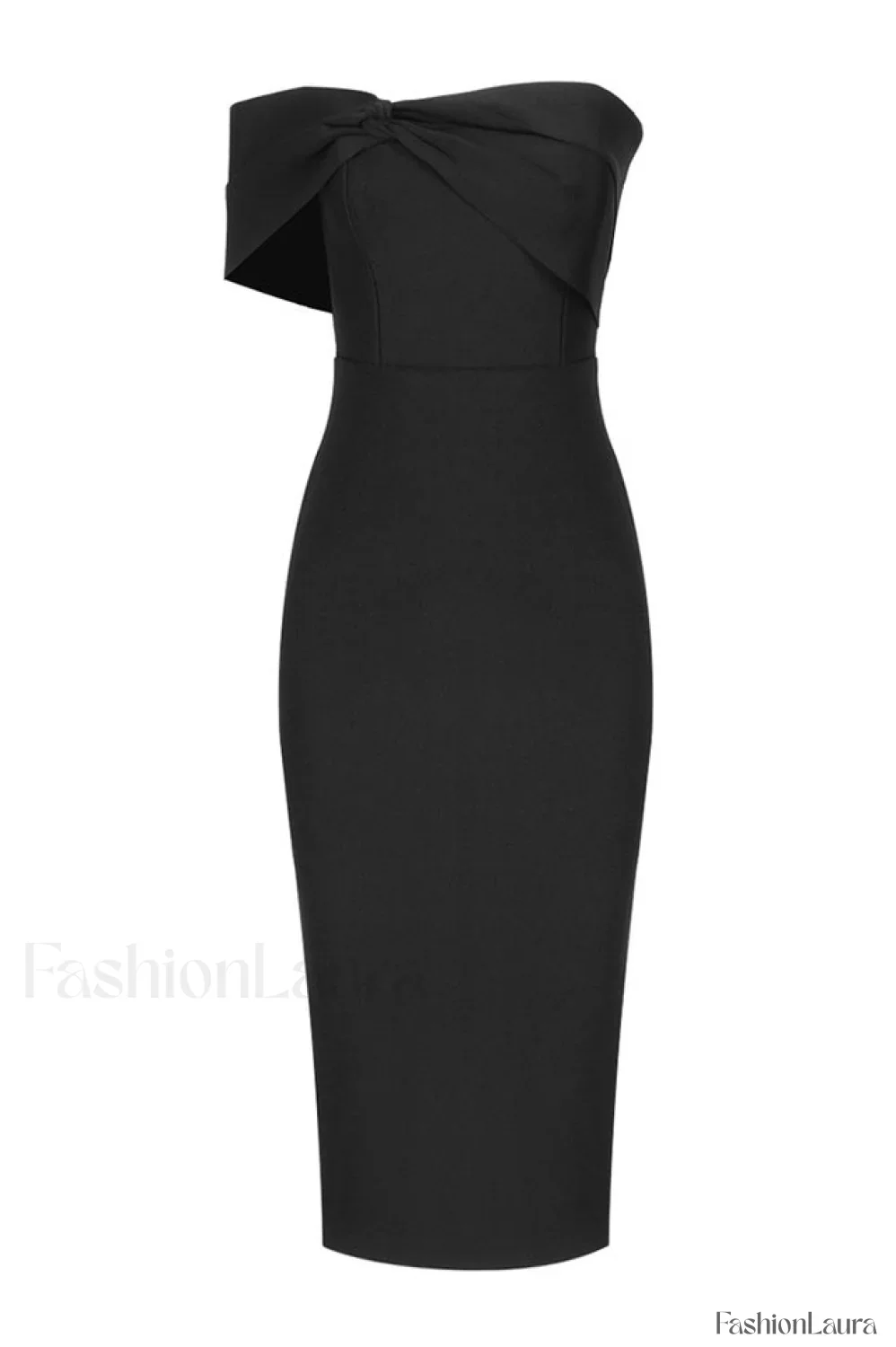 Milla Nova Draped Charming Crepe Midi Dress - Image 27