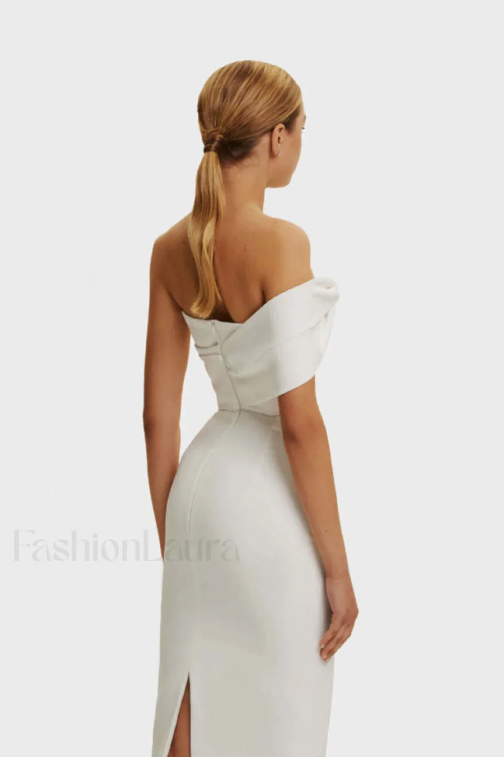 Milla Nova Draped Charming Crepe Midi Dress - Image 4