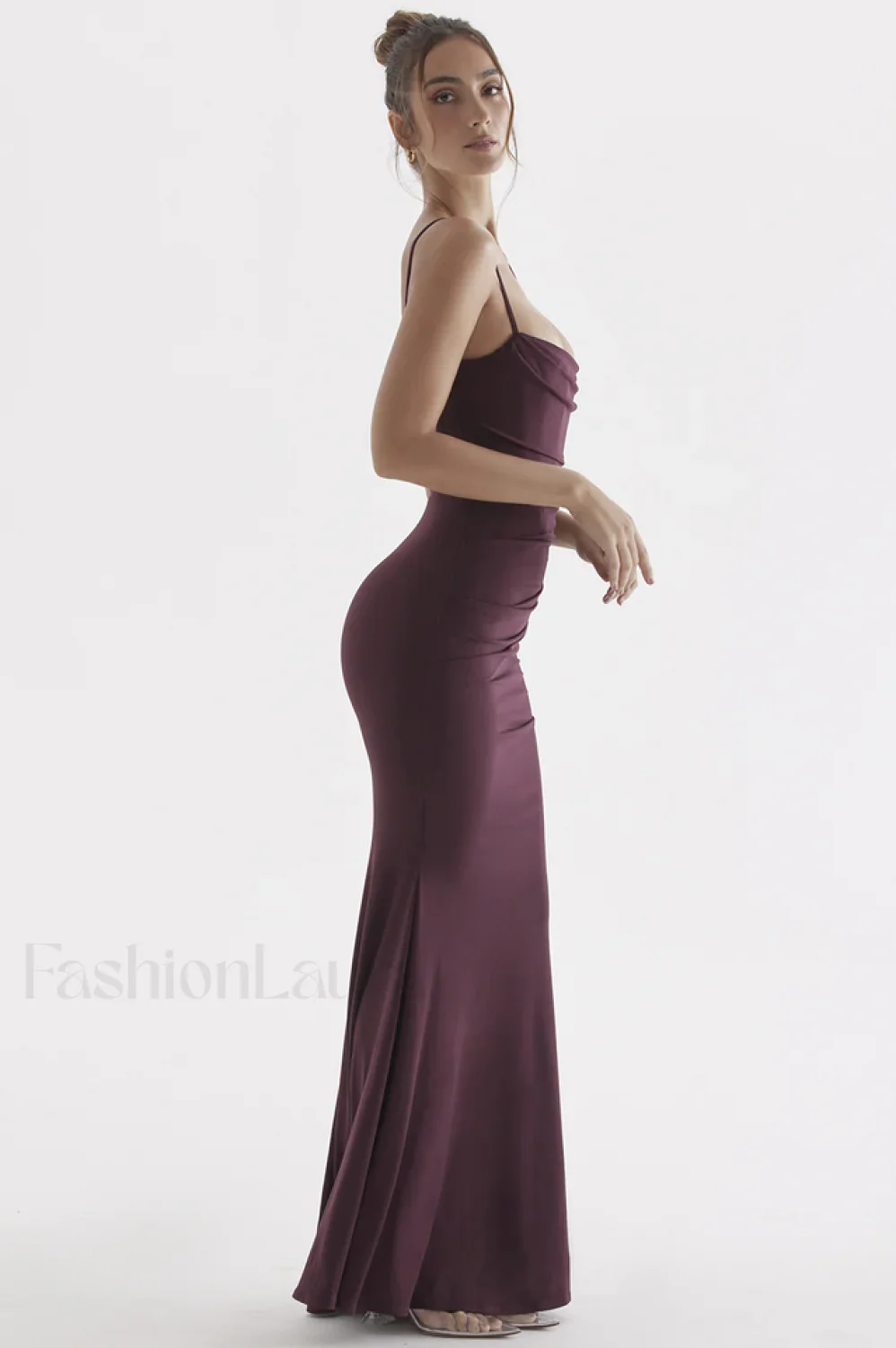 Milena Elegant Herringbone Dress - Image 16