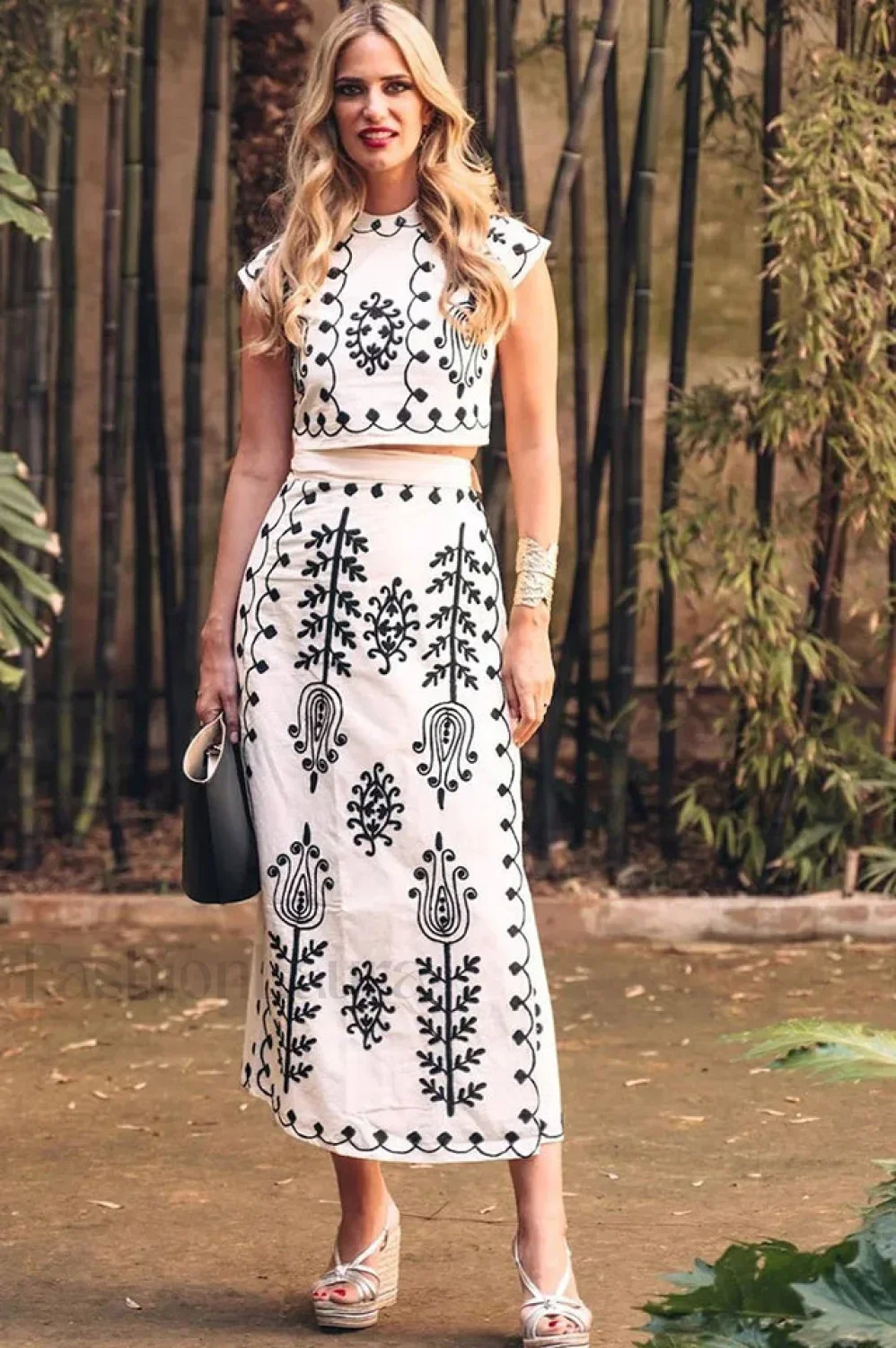 Melissa Top Stylish & Skirt Set - Image 5