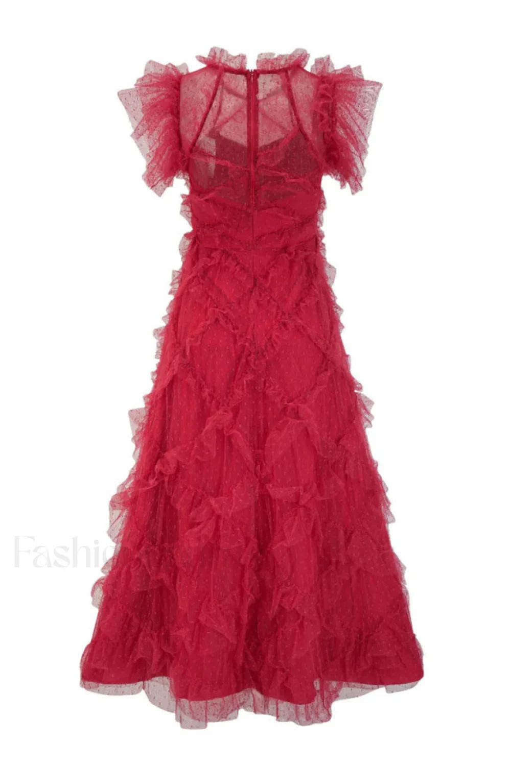Maxine Floral Embroidery Charming Sleeveless Maxi Dress - Image 16