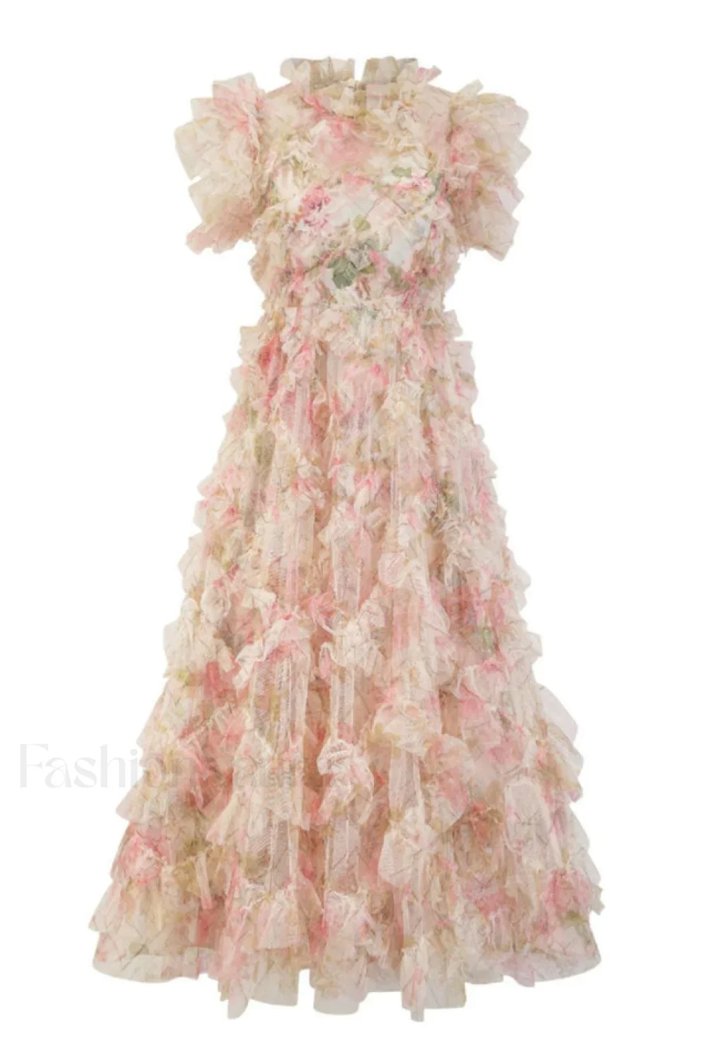 Maxine Floral Embroidery Charming Sleeveless Maxi Dress - Image 19
