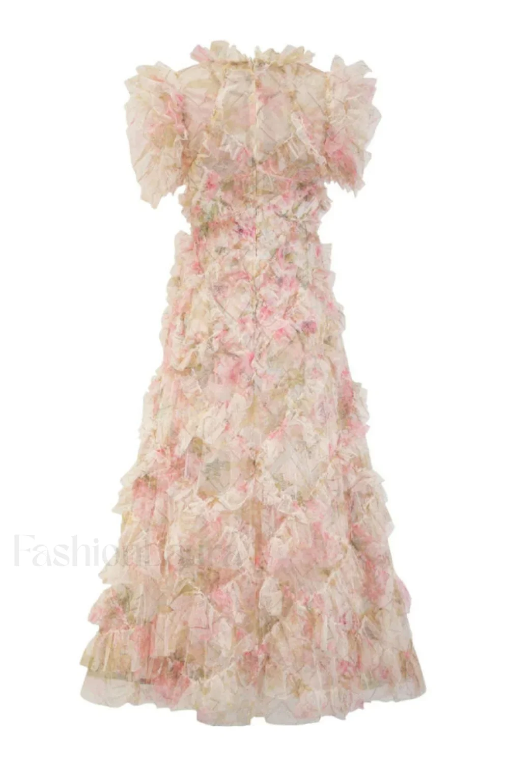 Maxine Floral Embroidery Charming Sleeveless Maxi Dress - Image 20