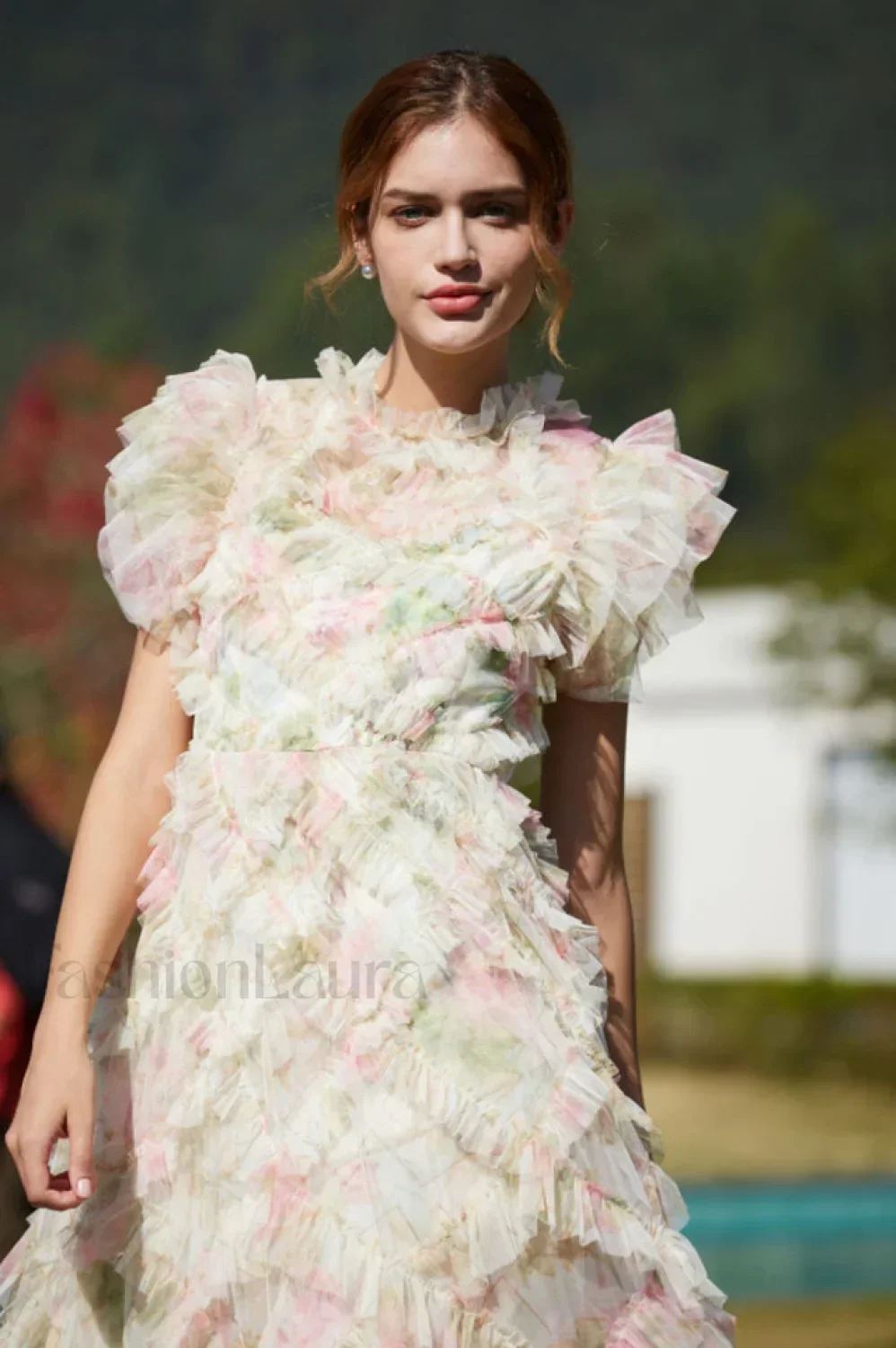 Maxine Floral Embroidery Charming Sleeveless Maxi Dress - Image 3