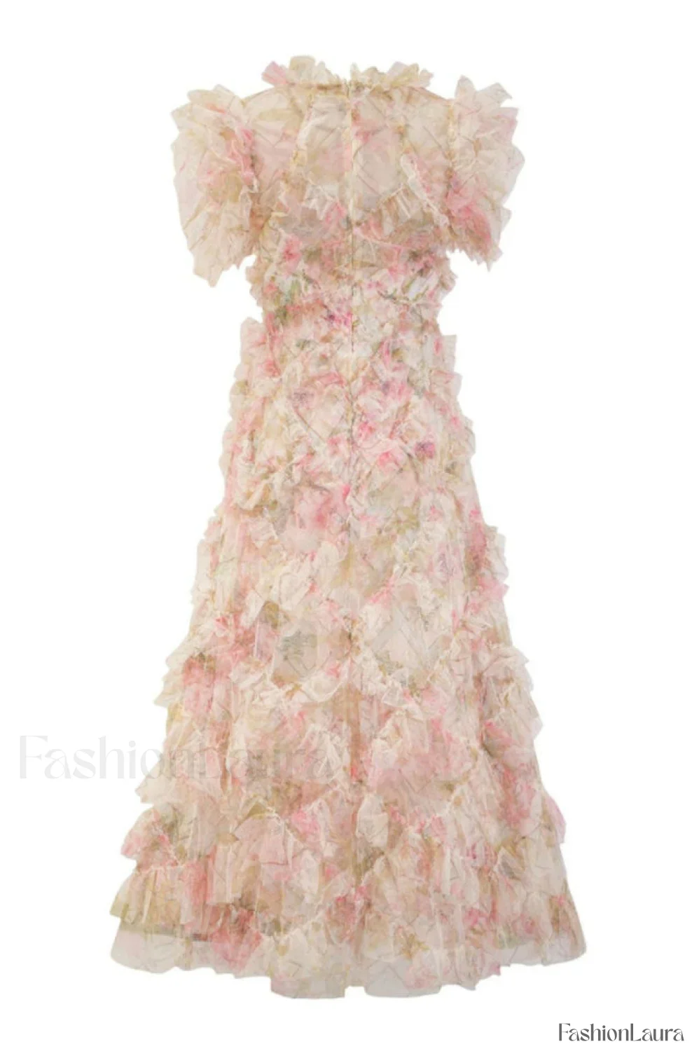 Maxine Floral Embroidery Charming Sleeveless Maxi Dress - Image 30