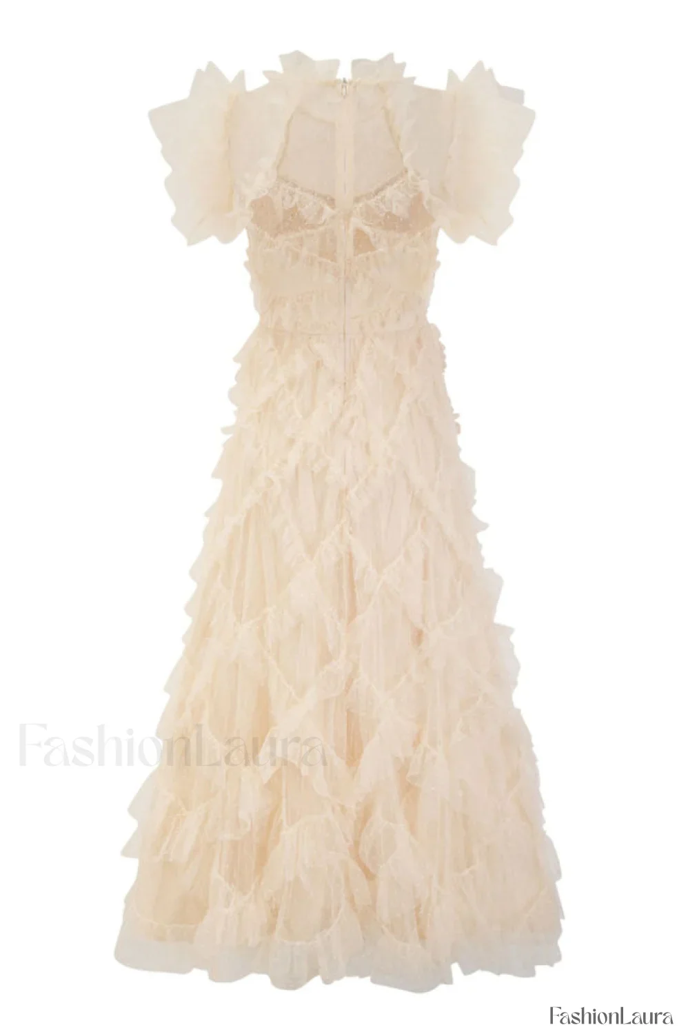 Maxine Floral Embroidery Charming Sleeveless Maxi Dress - Image 42