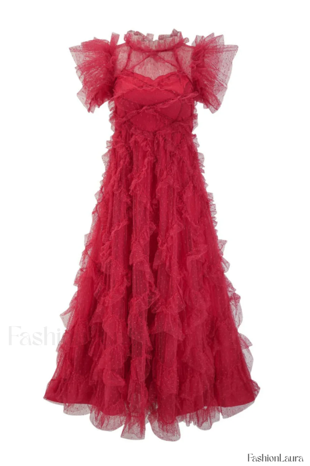 Maxine Floral Embroidery Charming Sleeveless Maxi Dress - Image 45
