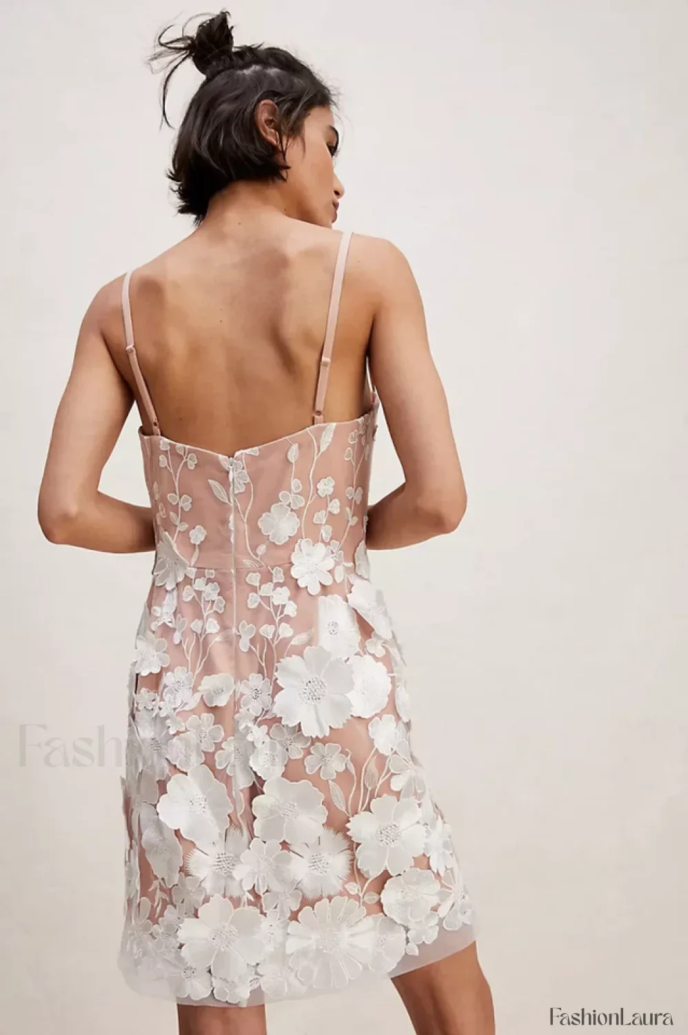 Hilma Structured Stylish Floral Mini Dress - Image 13