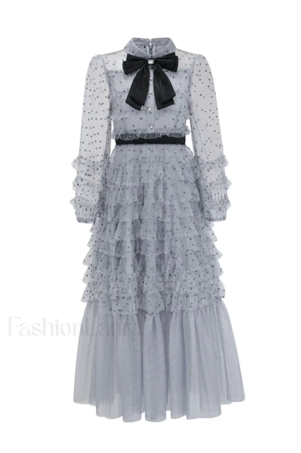 Maddison Polka Stylish Dot Maxi Dress - Image 14