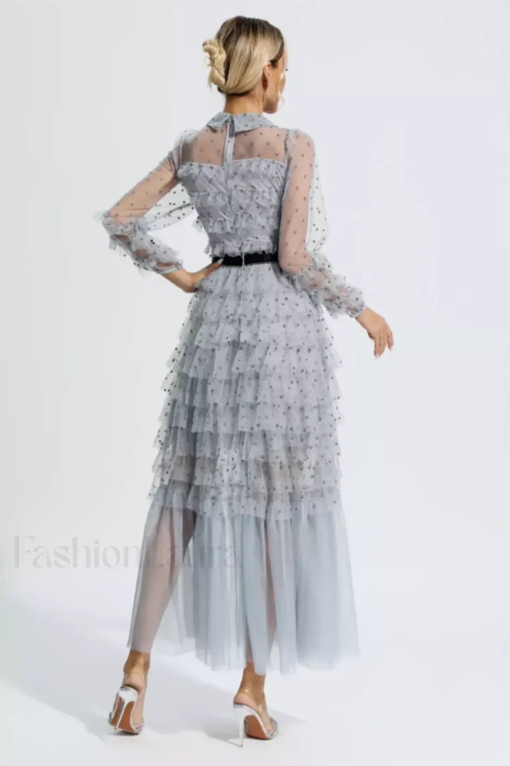 Maddison Polka Stylish Dot Maxi Dress - Image 23