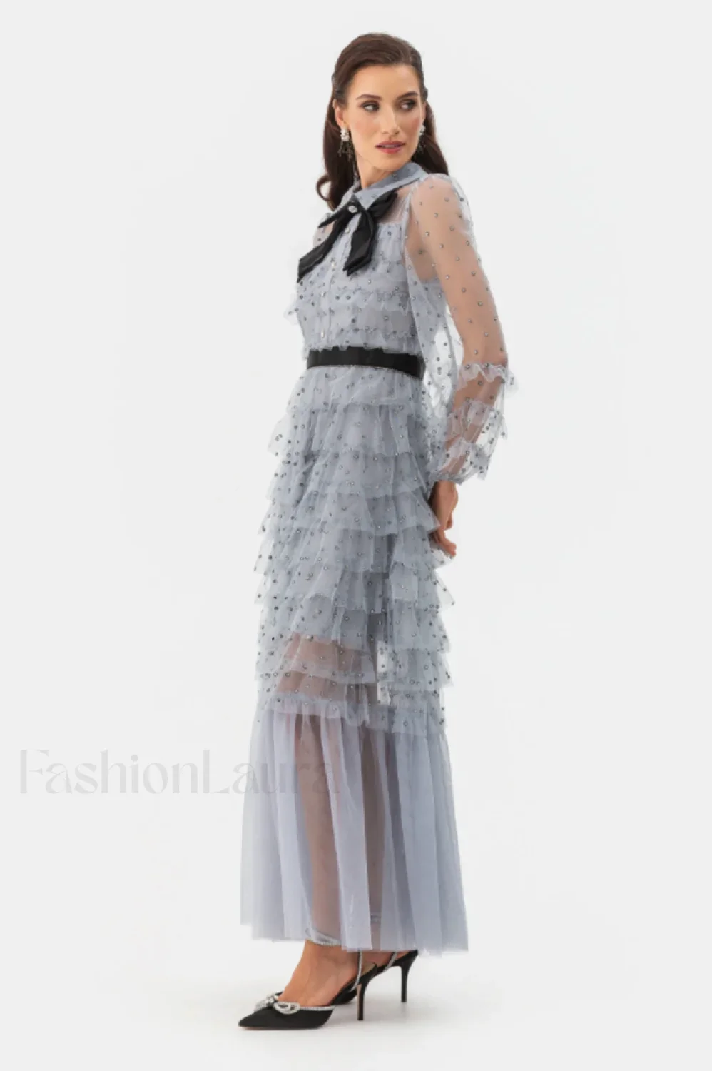 Maddison Polka Stylish Dot Maxi Dress - Image 9