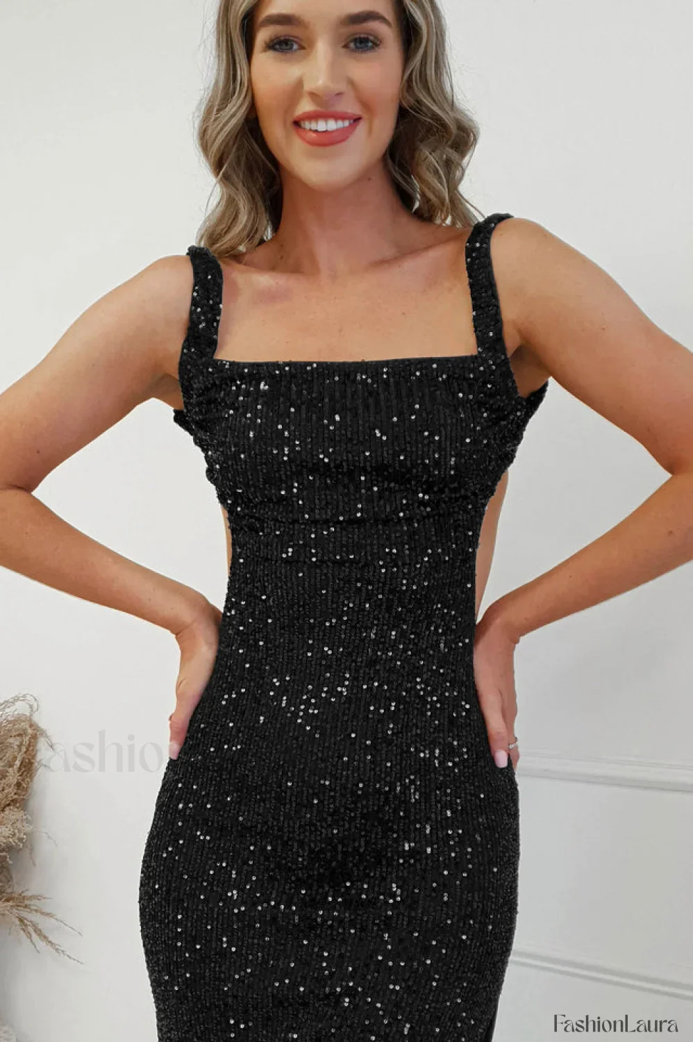 Lulana Sequin Stylish Midi Dress - Image 52