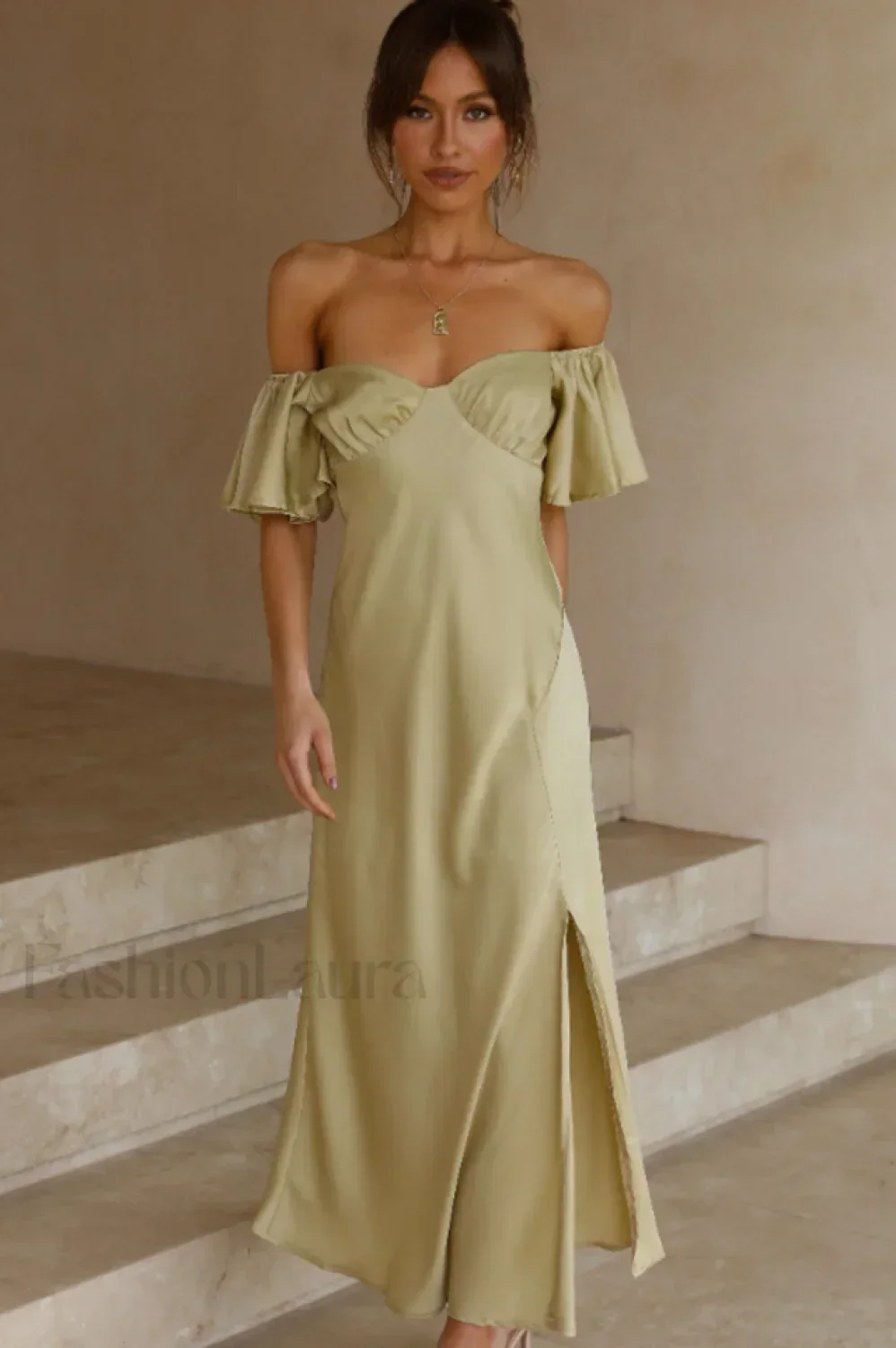 Louisa Elegant Midi Dress - Image 2