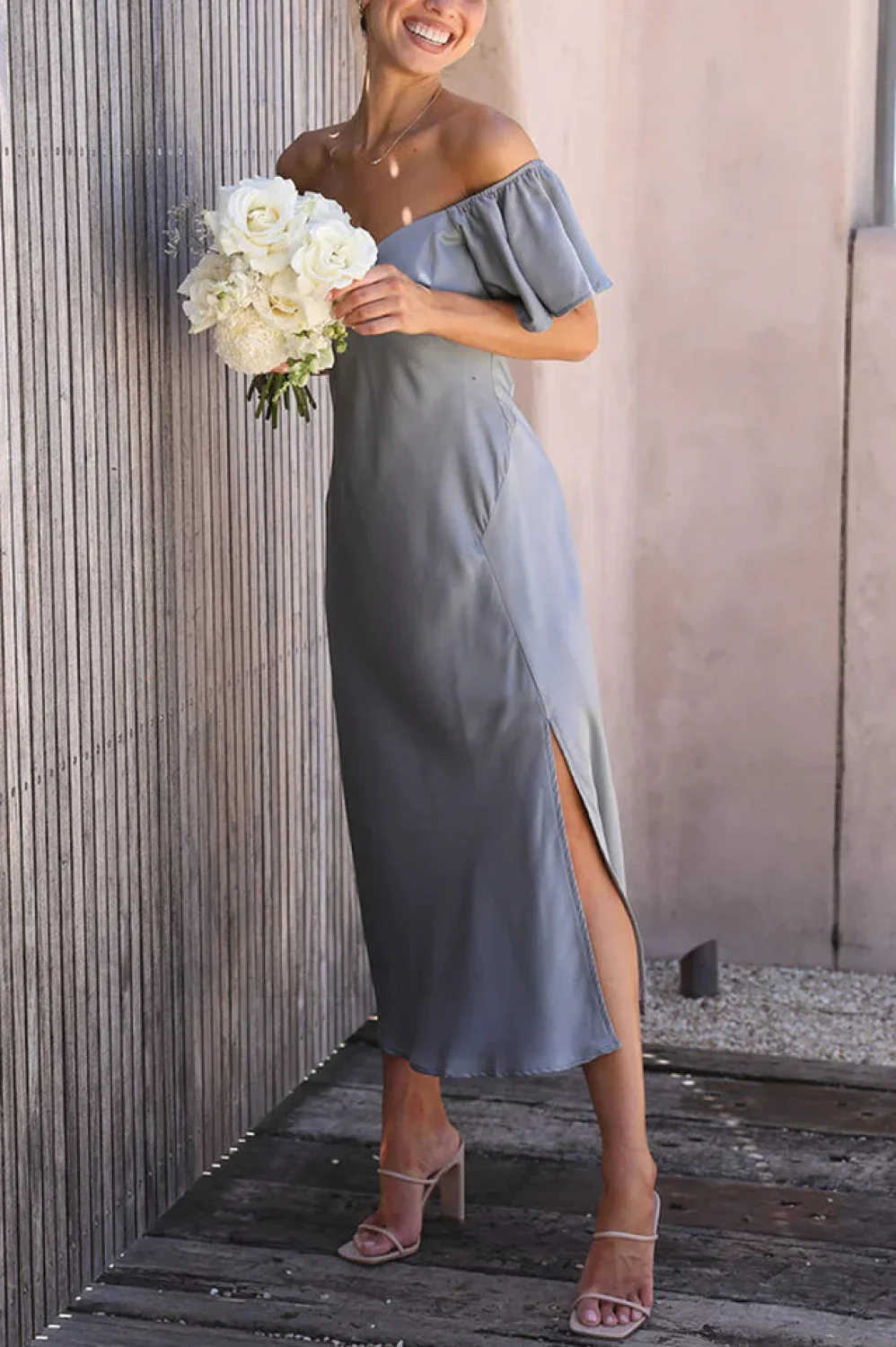Louisa Elegant Midi Dress - Image 6