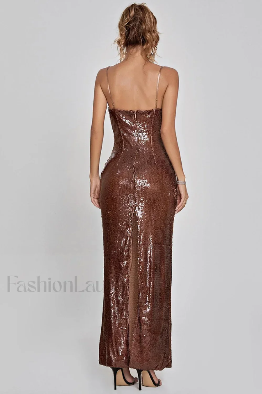 Lorelei Brown Stylish Sequin Dress - Image 2