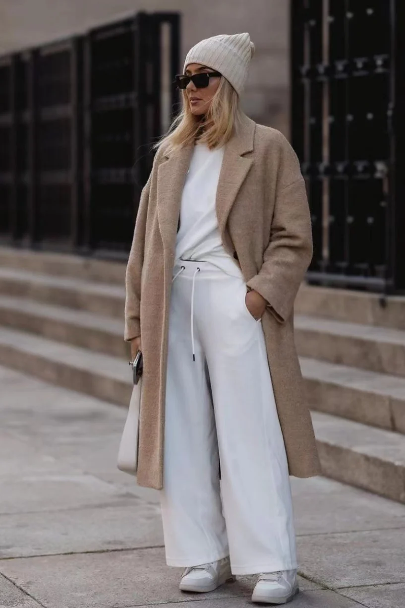 Fleece Lapel Long Sleeve Cozy Overcoat - Image 6