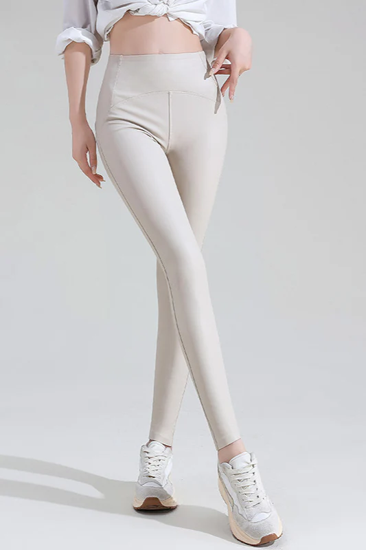 Fleece Lined Faux Leather Leggings