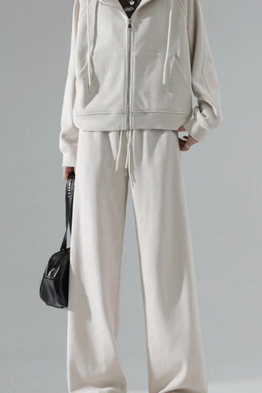 Fleece Lined Relaxed Knit Pants - Image 16