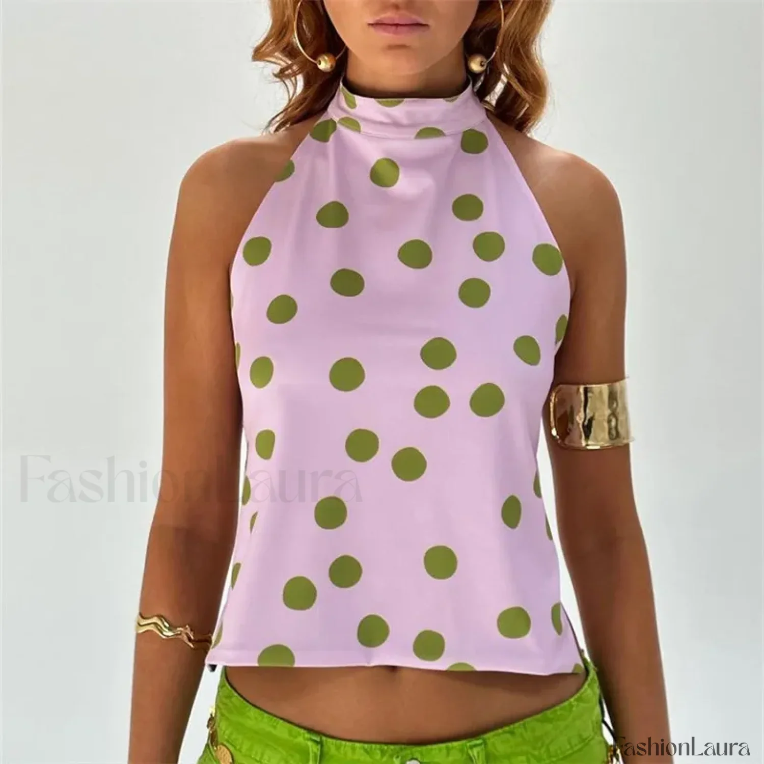 Floral Boho Backless Crop Top - Image 18