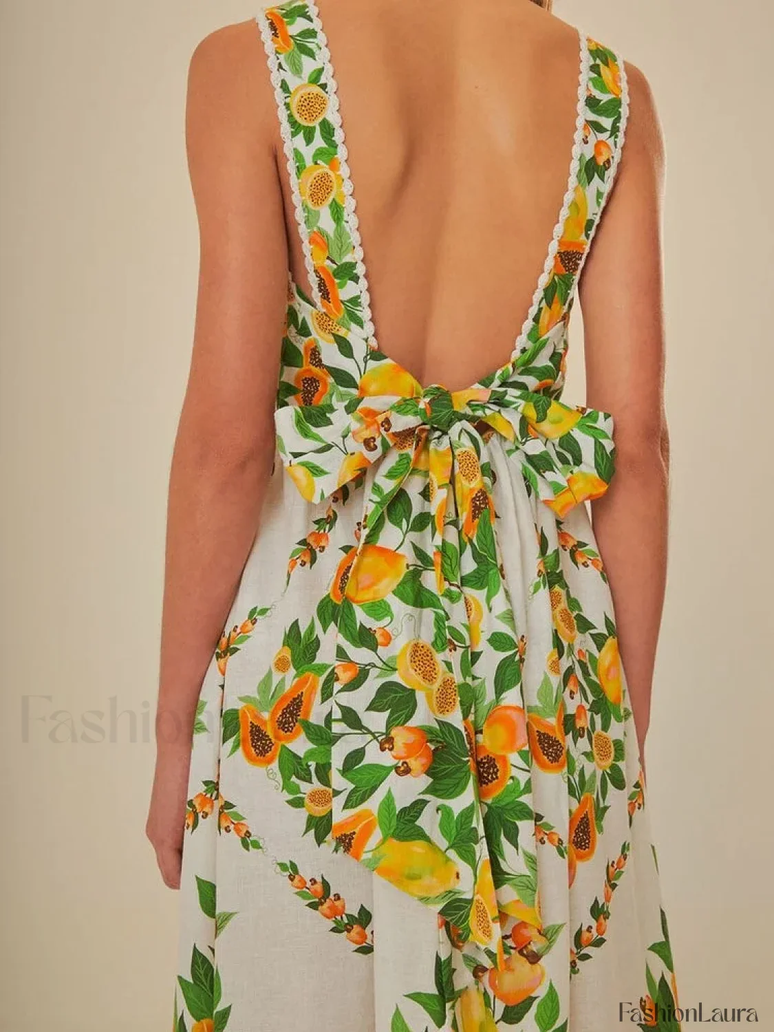 Floral Pocket Square Neck Maxi Dress - Image 10