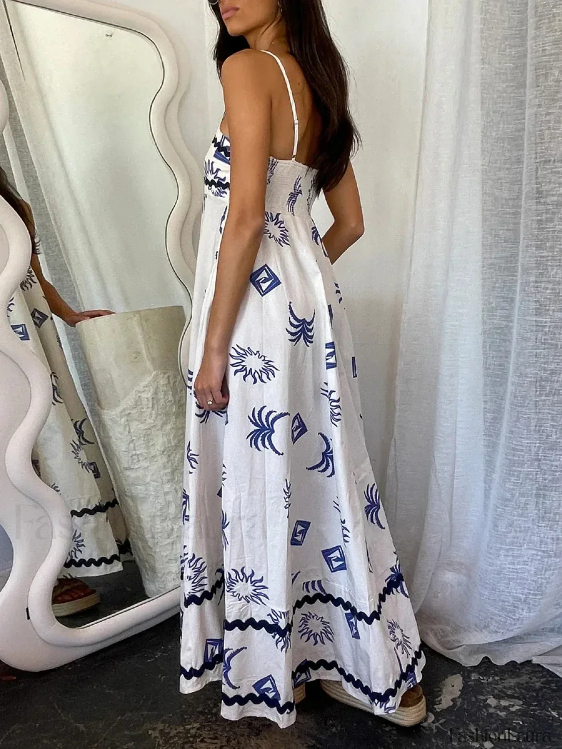 Floral Sun Print Maxi Dress - Image 11