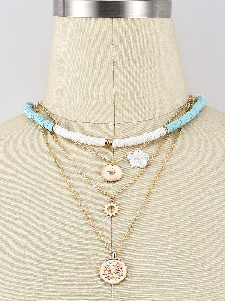 Flower Layer Necklace - Image 6