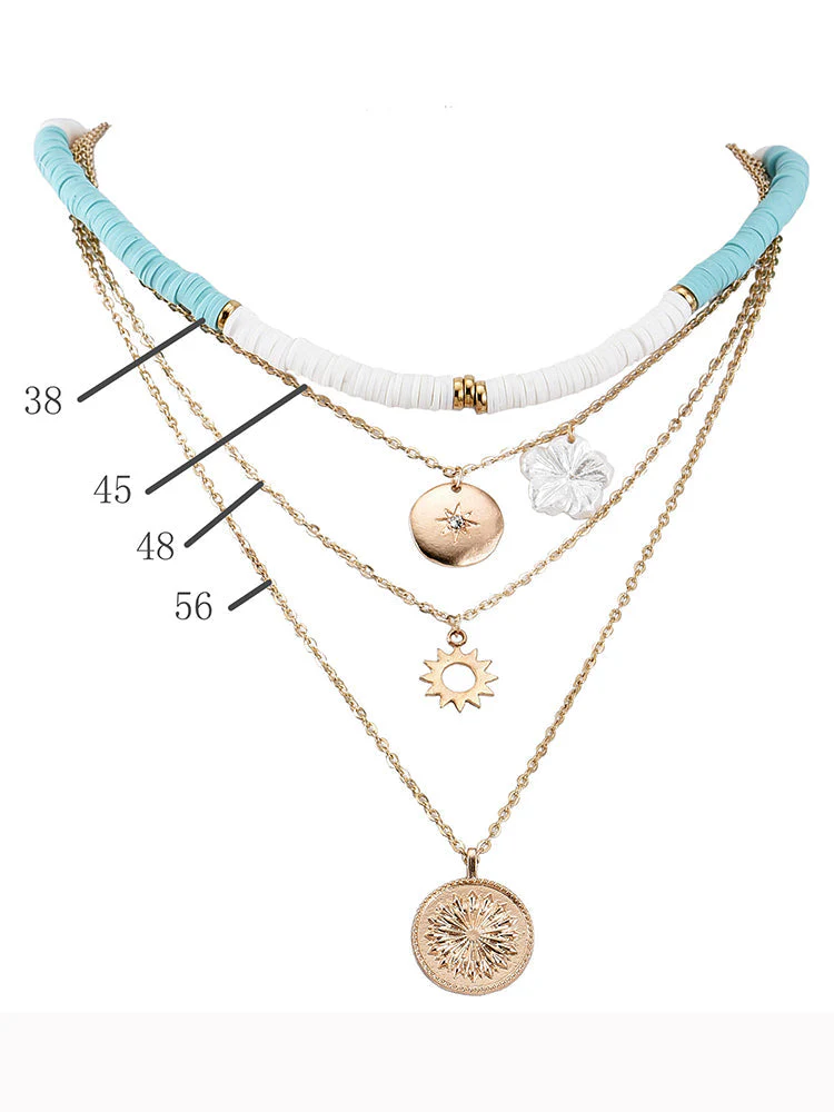 Flower Layer Necklace - Image 9