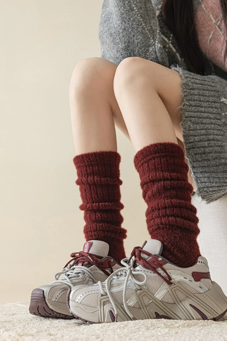 Foot Stirrup Cozy Ribbed Leg Warmers - Image 5